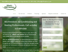 Tablet Screenshot of giffordshvacsolutions.com